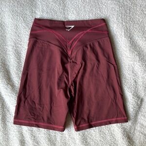 Gymshark Burgundy Gym Shorts